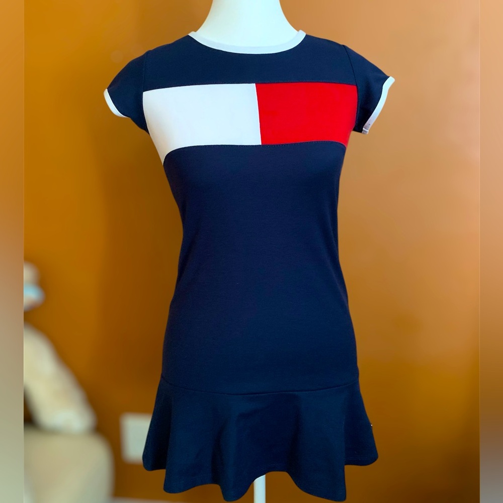 Tommy Hilfiger Girls’ Piqué Dress - Size 8/10 (M)